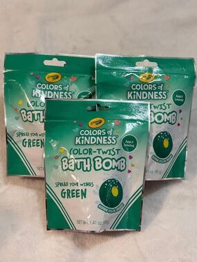 Crayola Colors of Kindness Apple Scented Color-Twist Bath Bomb  (Pack of 3)